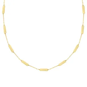 14K GOLD ANNA BAR NECKLACE