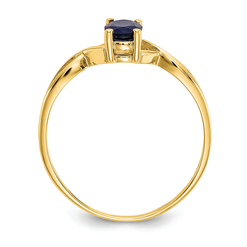 14k Sapphire Birthstone Ring QG