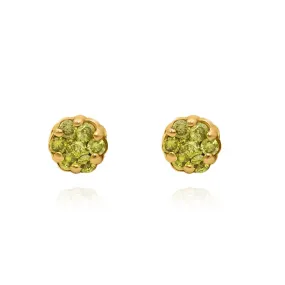 14k Yellow Gold Yellow Diamond Earrings 0.15 Ctw