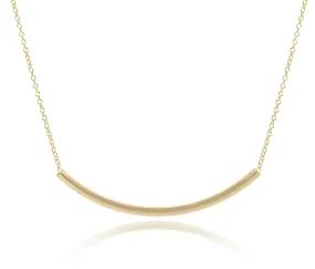 16" Necklace Gold - Bliss Bar Gold