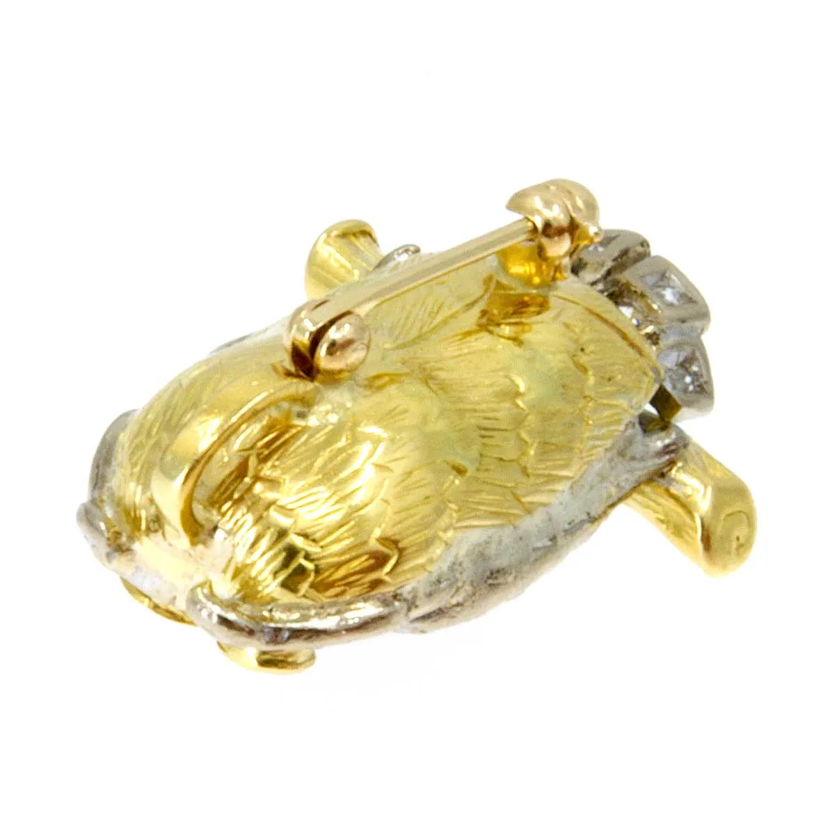 18k Diamond and Ruby Owl Pin/Pendant