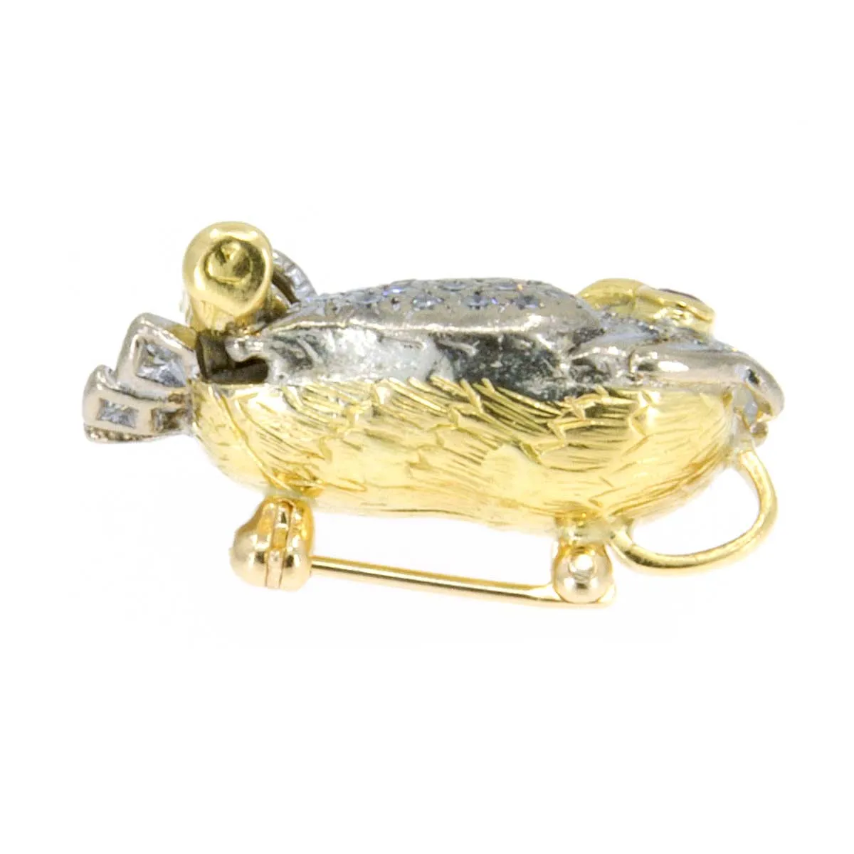 18k Diamond and Ruby Owl Pin/Pendant