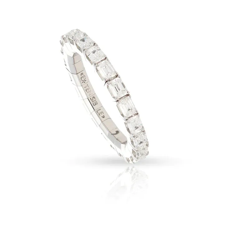 2.75 CT Emerald-Cut Diamond Stretch Ring