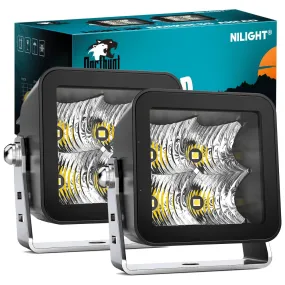 3 Inch 4LED Built-in EMC Flood LED Pod Lights (Pair)