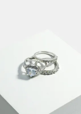3 Piece Stacked Ring Set