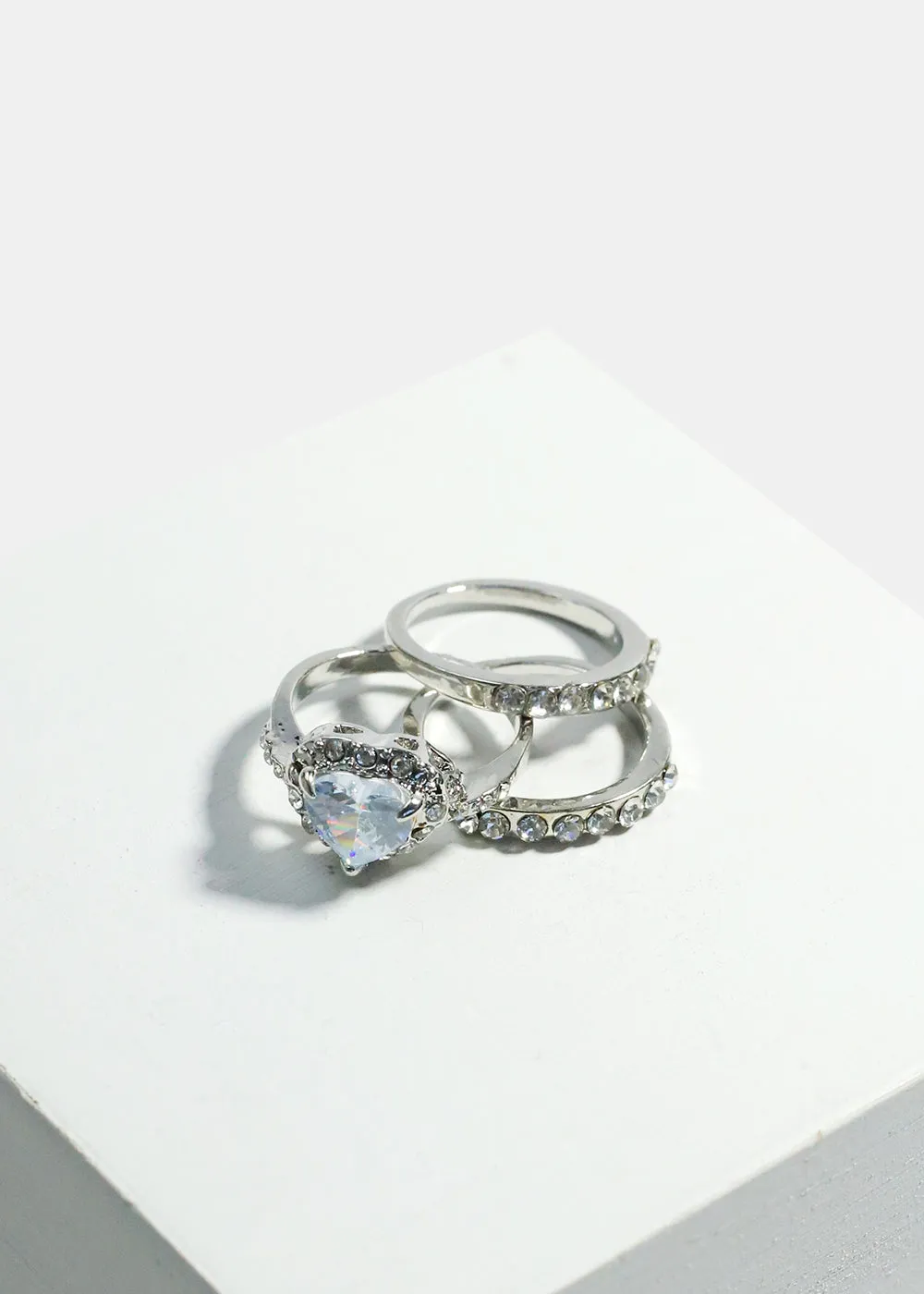 3 Piece Stacked Ring Set