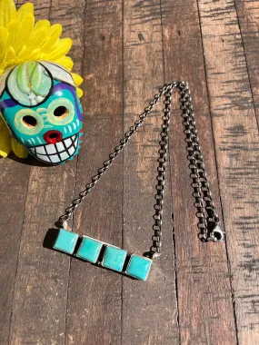 4 Stone Kingman Necklace- B