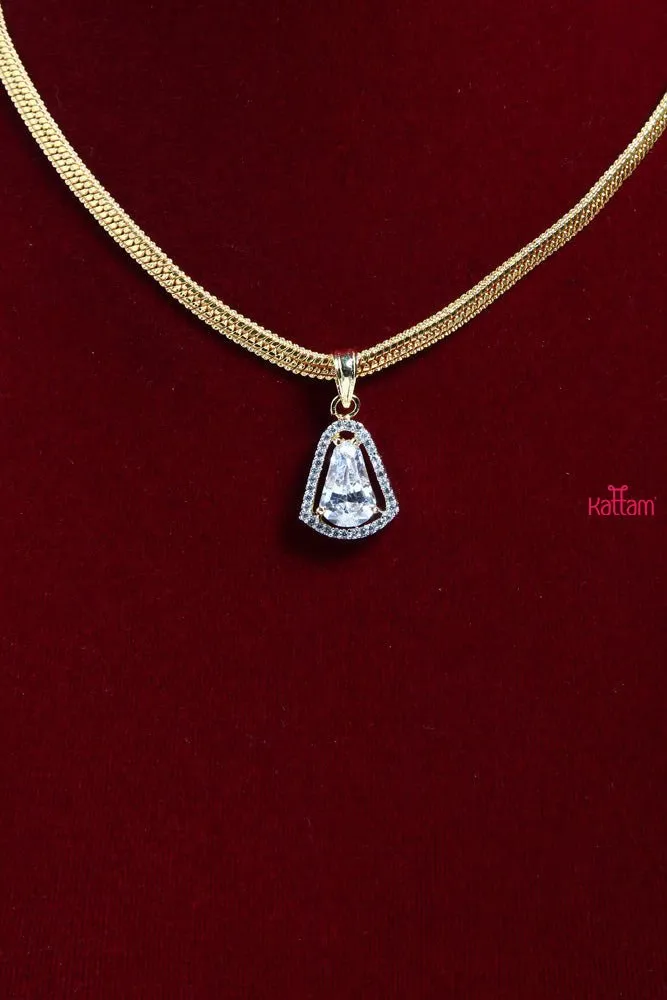 Ad Pendant Gold Chain
