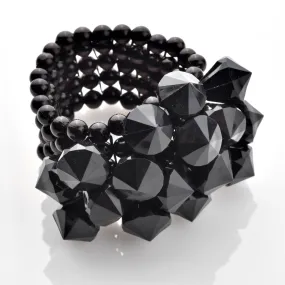 AJ1  Black Stretch Bracelet