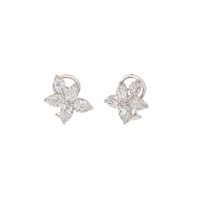 American Beauty Five Diamond Cluster Earrings