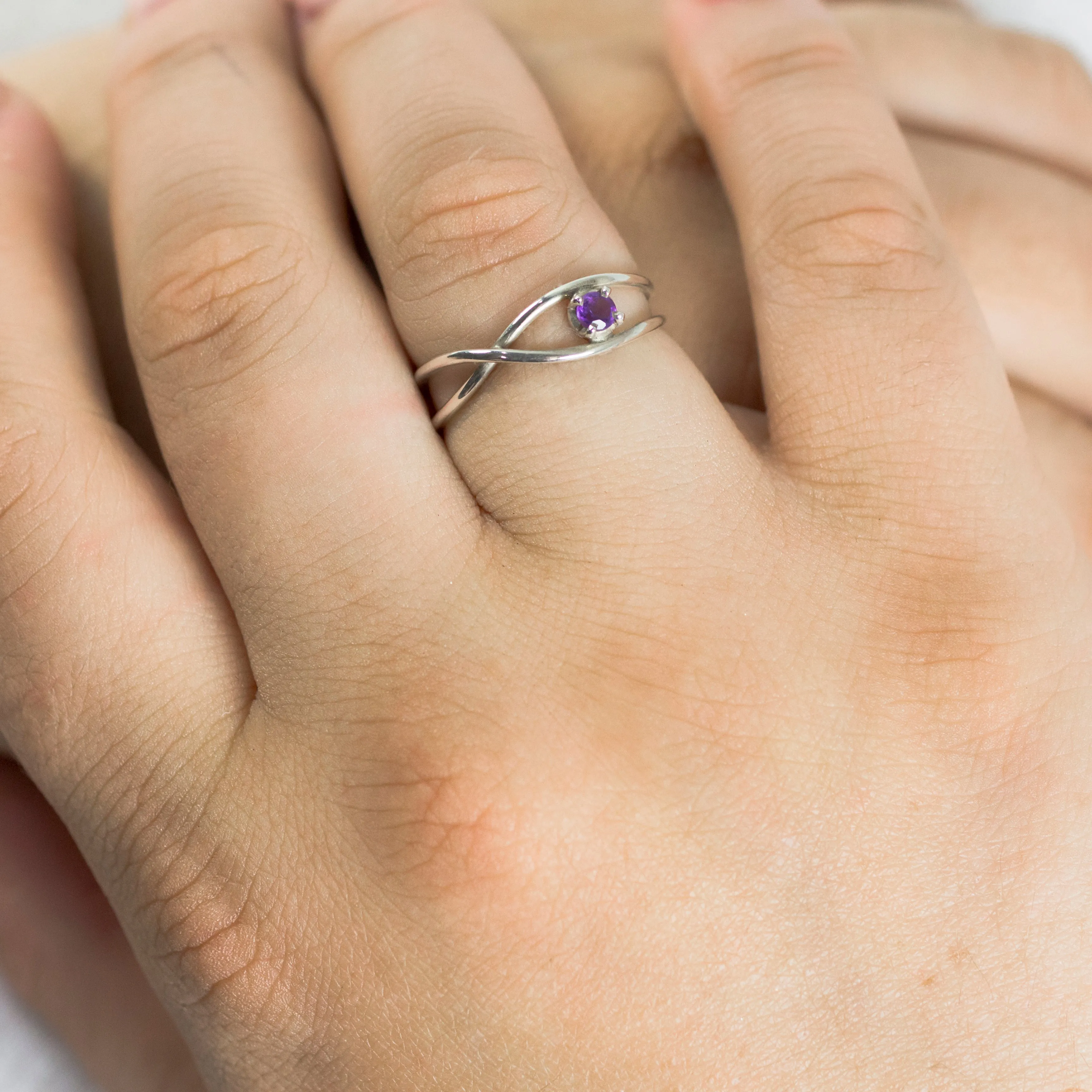 Amethyst Birthstone Ring
