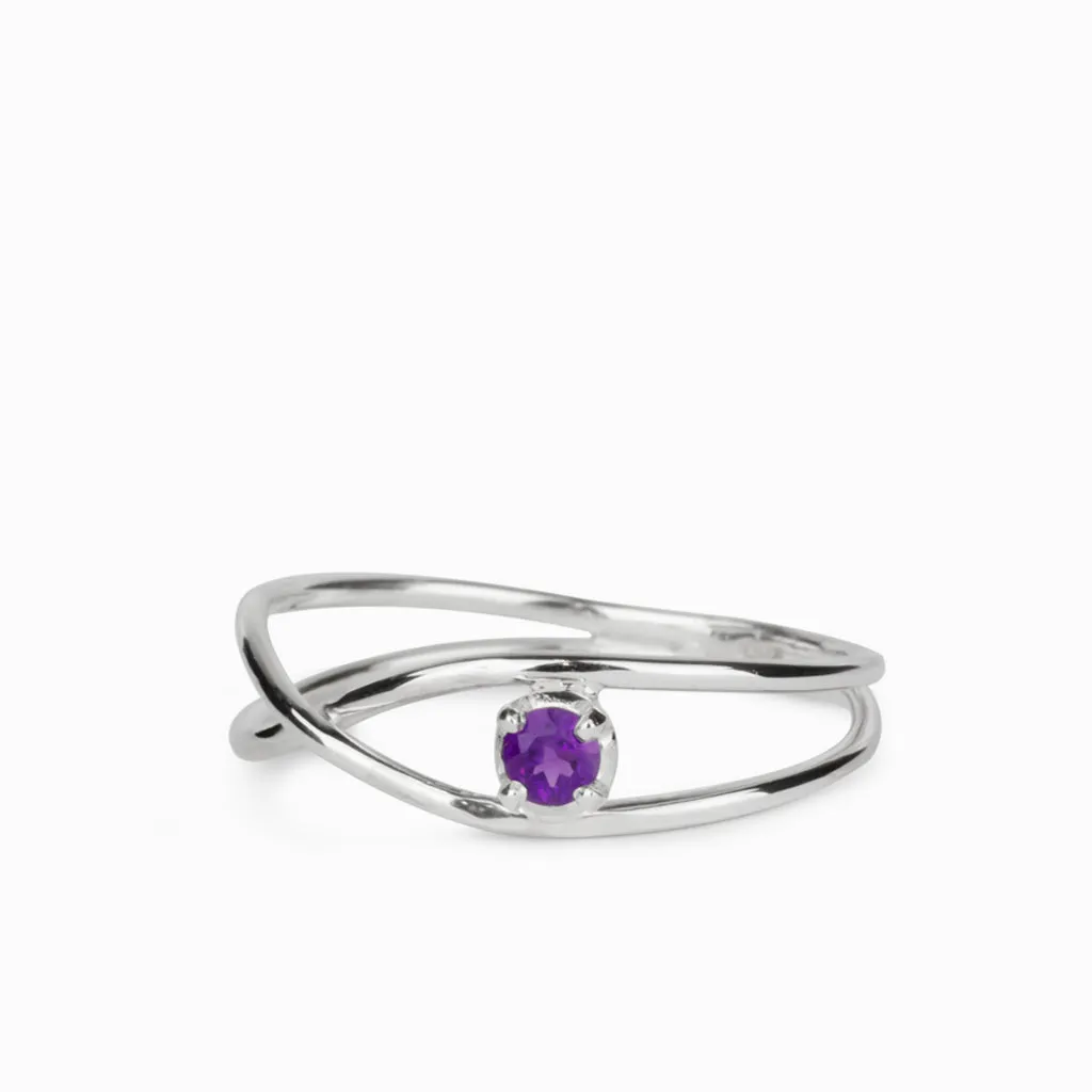 Amethyst Birthstone Ring