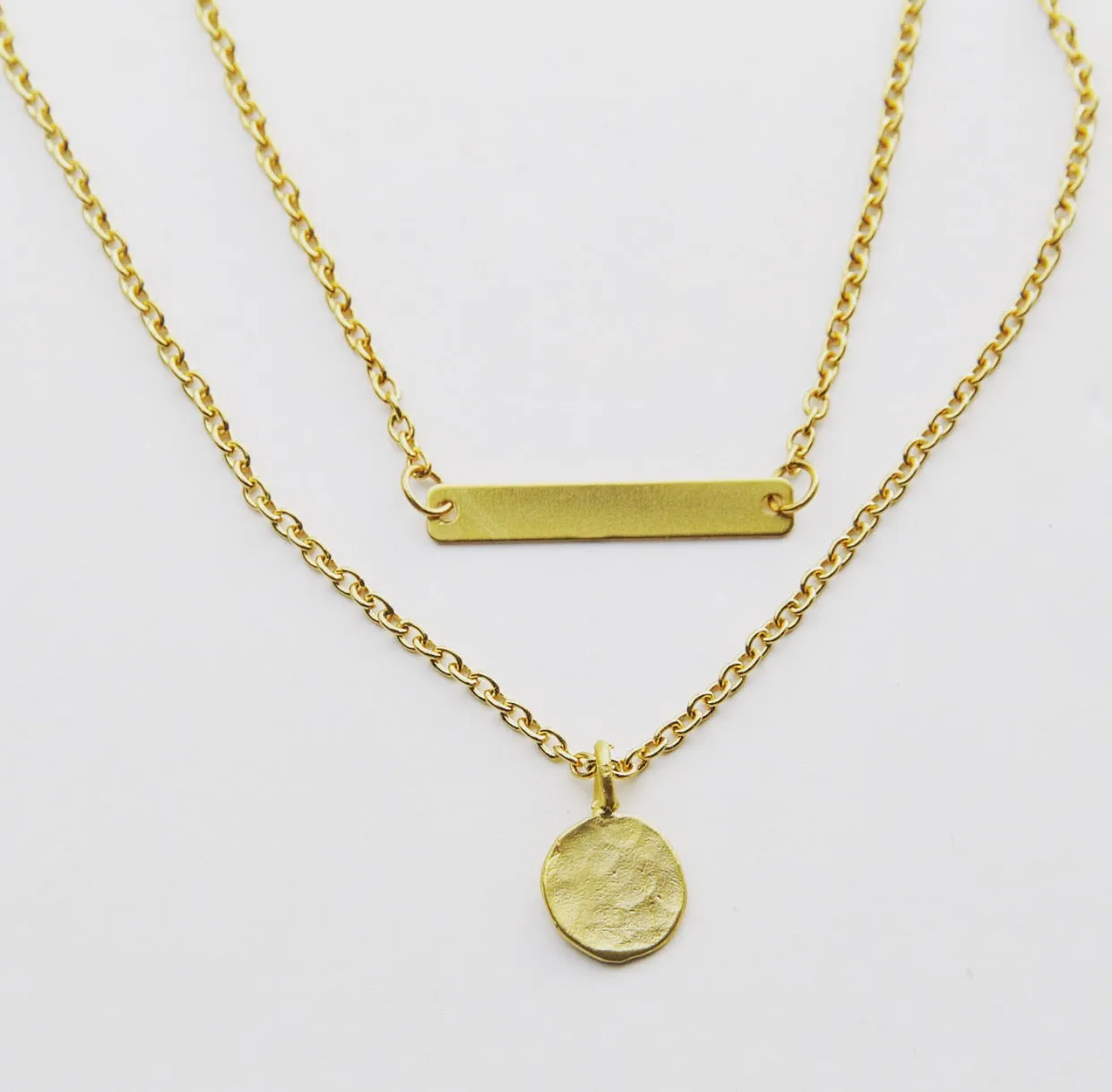 Bar and Round Charm