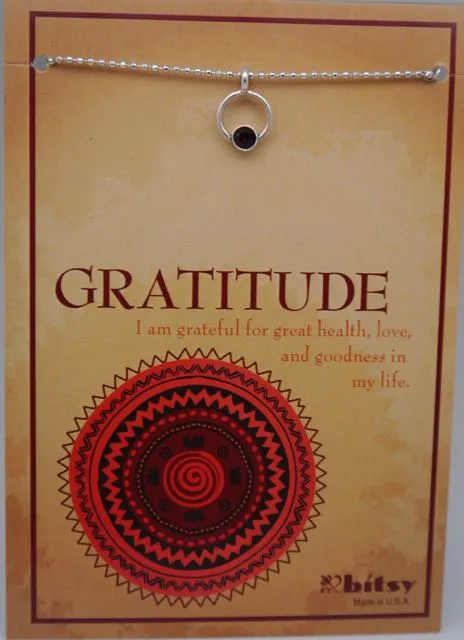 Bitsy Silver & Crystal Eternity Affirmation Necklaces