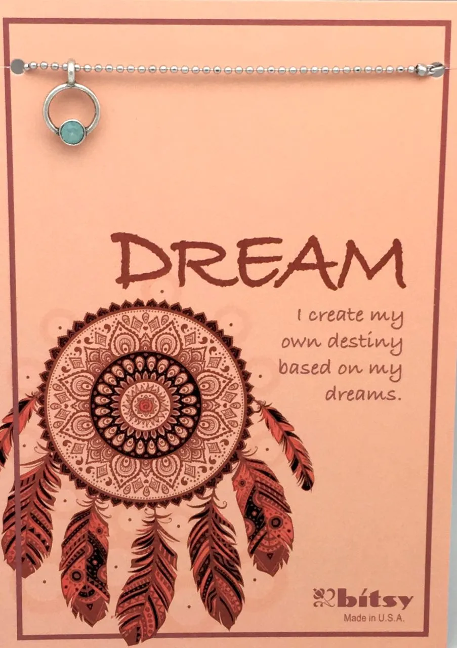 Bitsy Silver & Crystal Eternity Affirmation Necklaces