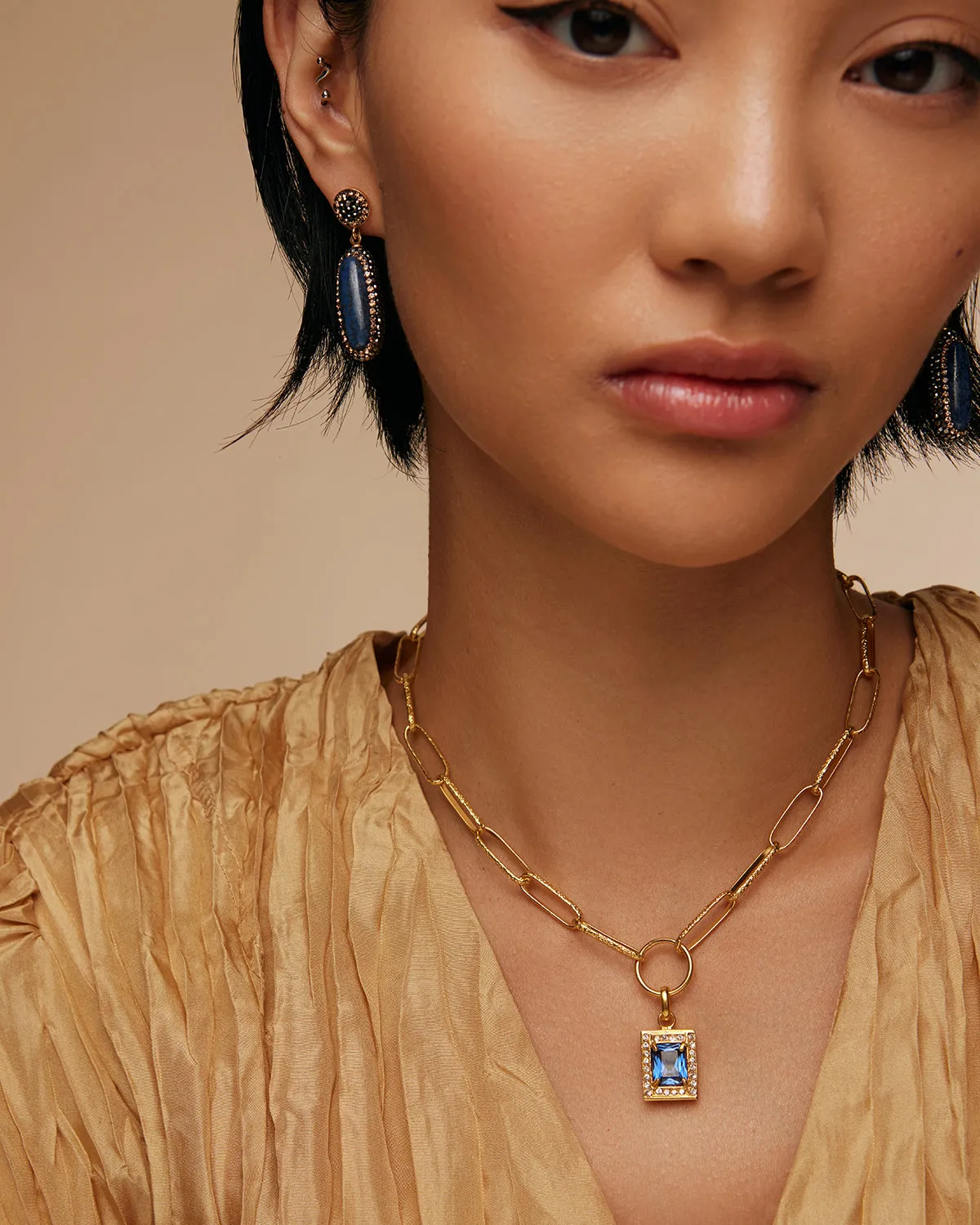 Blue Crystal Charm