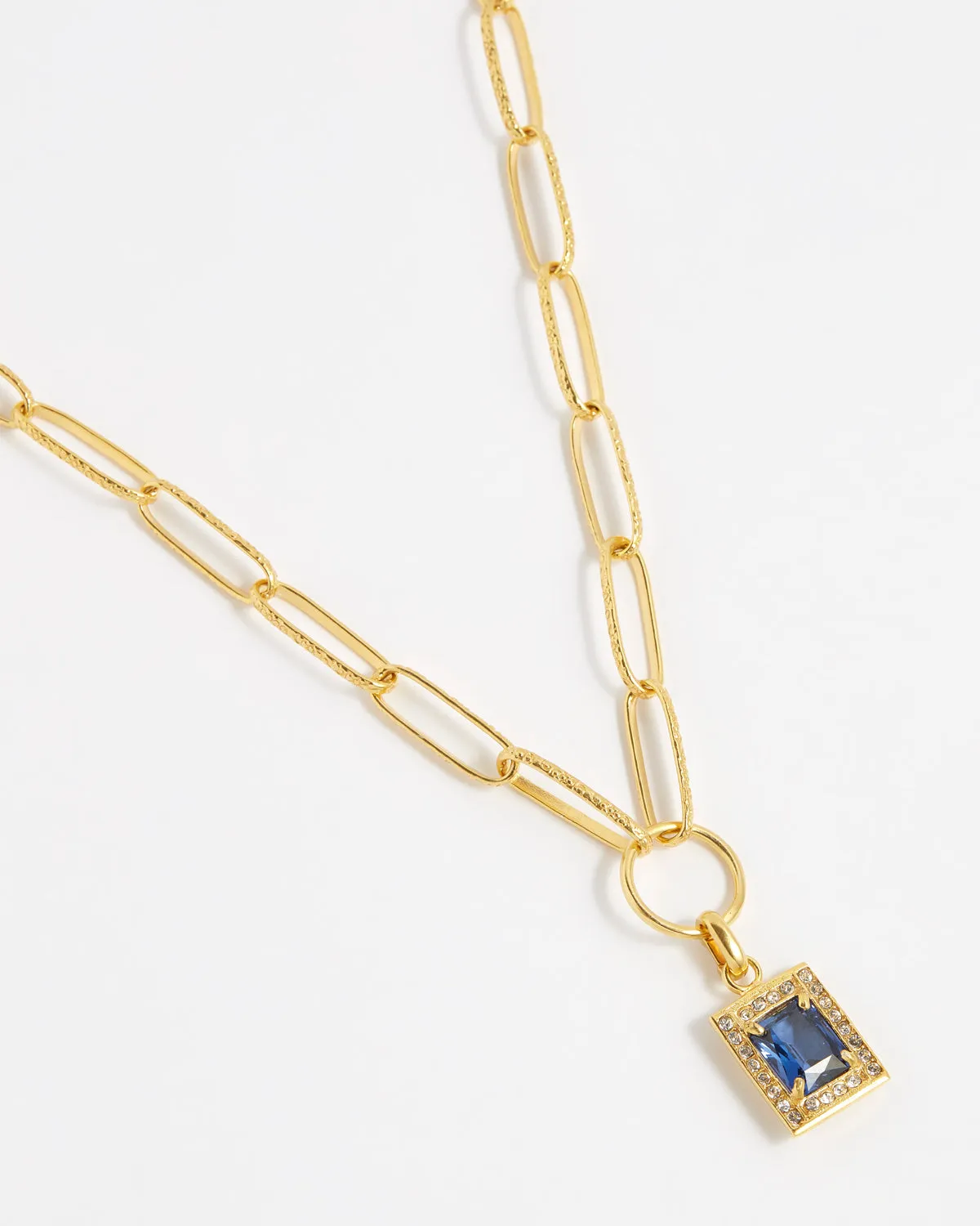 Blue Crystal Charm