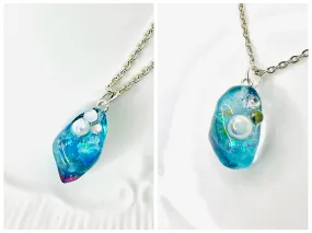 Blue crystal necklaces