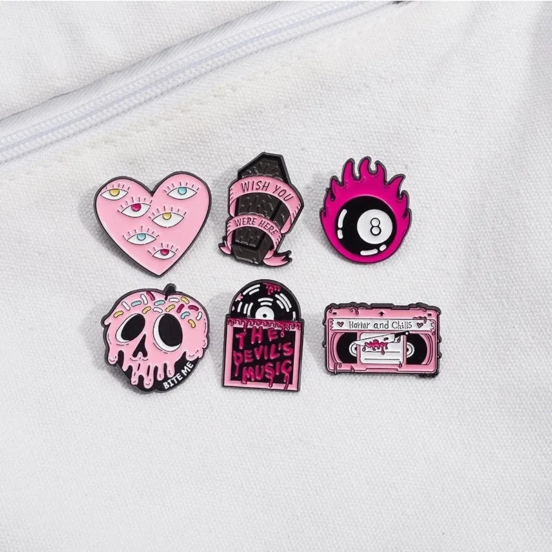 Cartoon Style Cowboy Style Animal Skull Alloy Stamping Stoving Varnish Women's Brooches