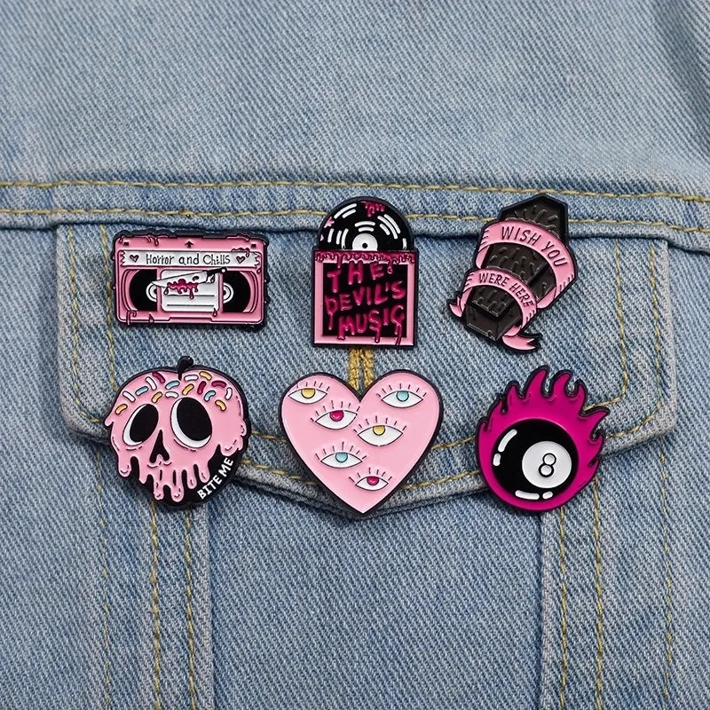 Cartoon Style Cowboy Style Animal Skull Alloy Stamping Stoving Varnish Women's Brooches