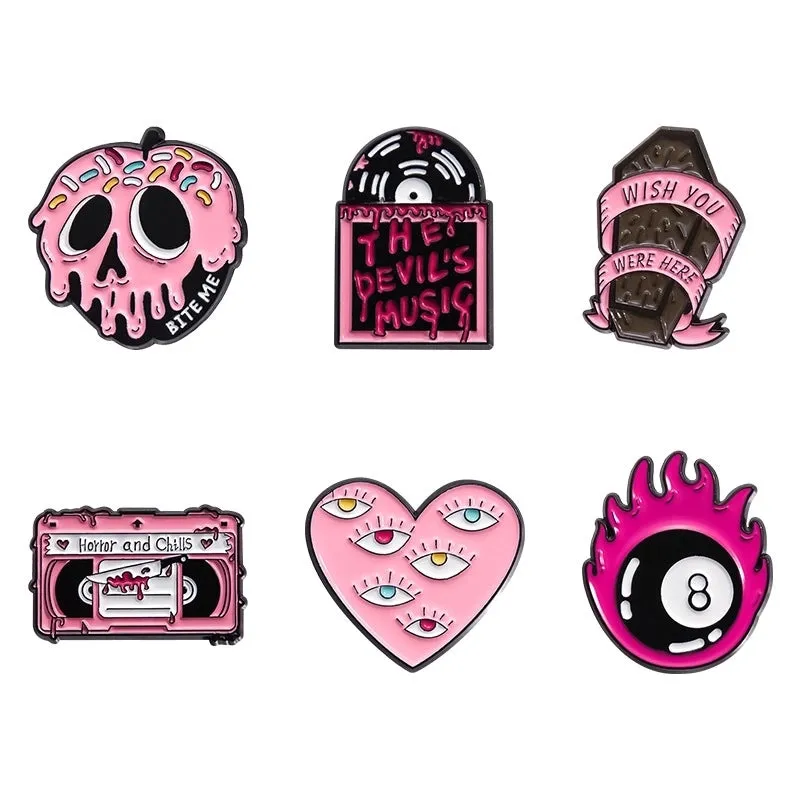 Cartoon Style Cowboy Style Animal Skull Alloy Stamping Stoving Varnish Women's Brooches