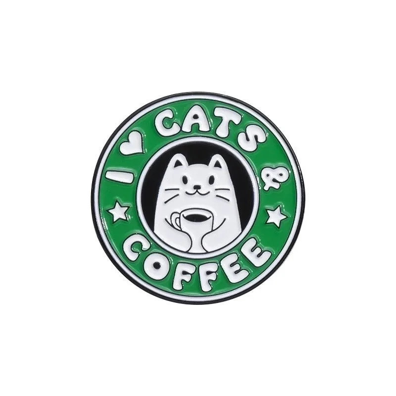 Cartoon Style Cute Clouds Animal Cat Alloy Stamping Stoving Varnish Plating Unisex Brooches