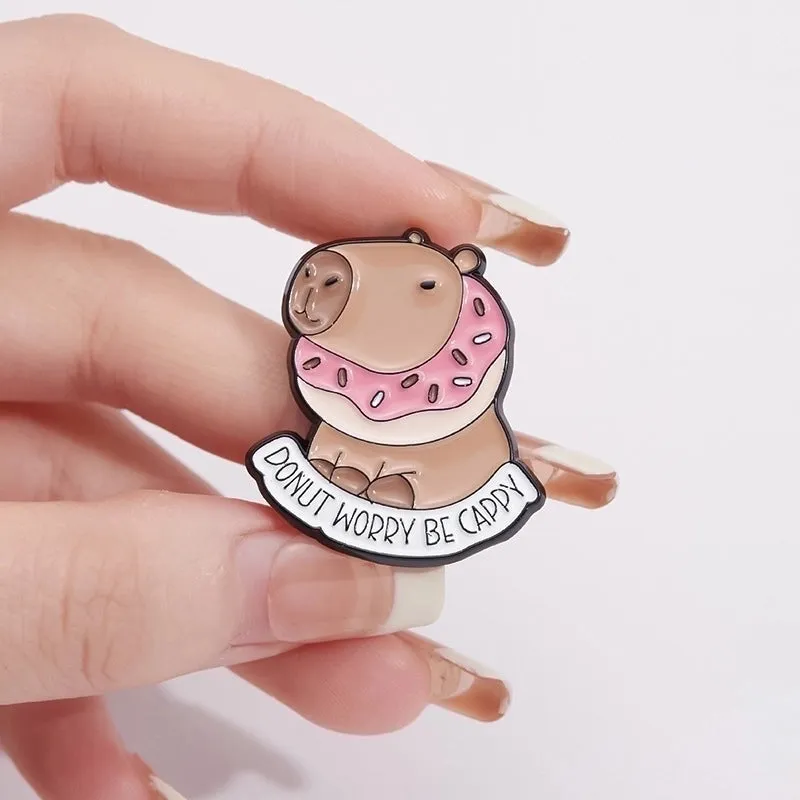 Cartoon Style Cute Pin Animal Bear Alloy Plating Unisex Brooches