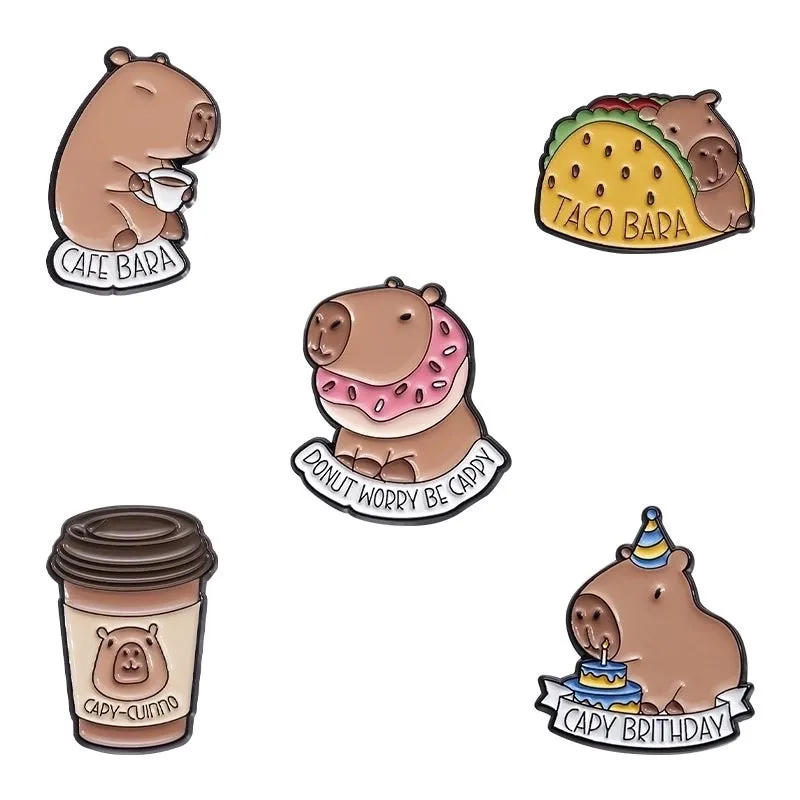 Cartoon Style Cute Pin Animal Bear Alloy Plating Unisex Brooches