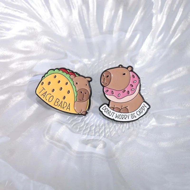 Cartoon Style Cute Pin Animal Bear Alloy Plating Unisex Brooches