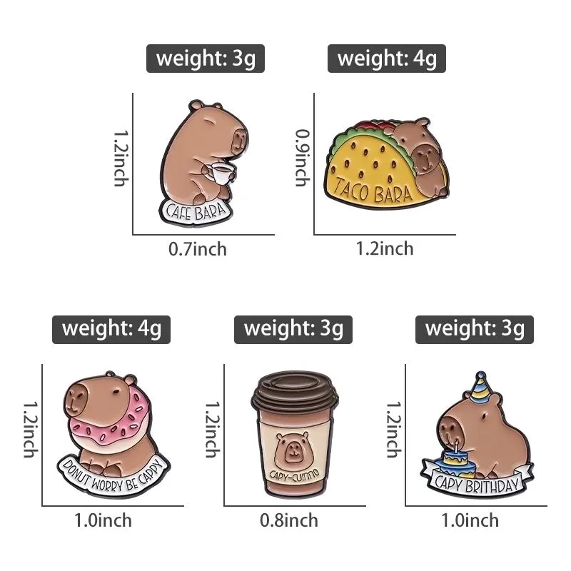 Cartoon Style Cute Pin Animal Bear Alloy Plating Unisex Brooches