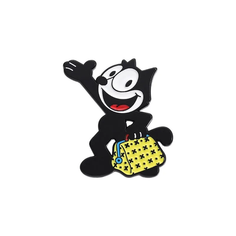 Cartoon Style Cute Pin Animal Cartoon Character Flower Alloy Plating Unisex Brooches