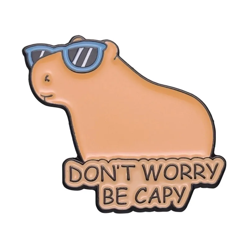Cartoon Style Cute Pin Animal Letter Alloy Plating Unisex Brooches