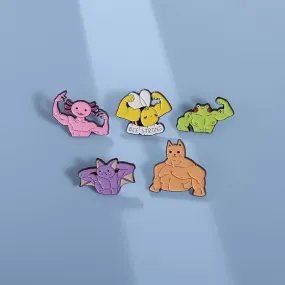 Cartoon Style IG Style Pin Animal Zinc Alloy Plating Unisex Brooches