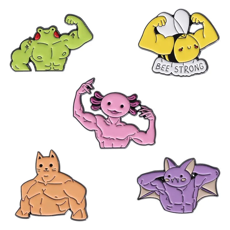 Cartoon Style IG Style Pin Animal Zinc Alloy Plating Unisex Brooches