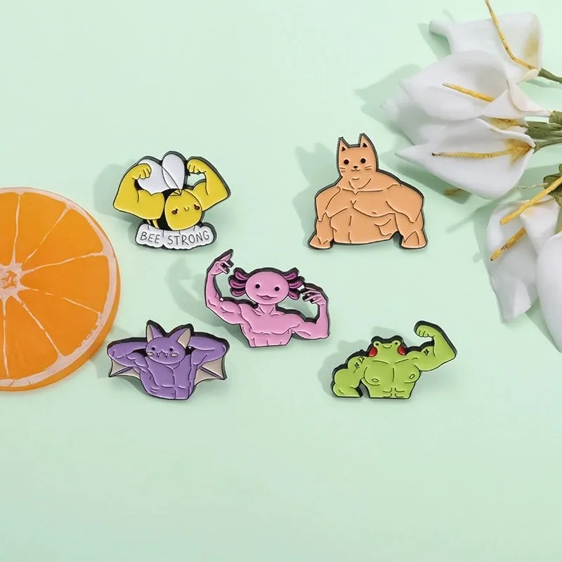 Cartoon Style IG Style Pin Animal Zinc Alloy Plating Unisex Brooches