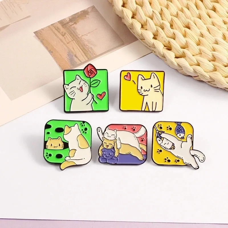 Cartoon Style Pin Animal Alloy Animal Unisex Brooches
