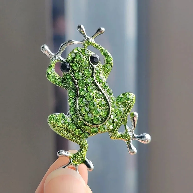Cartoon Style Pin Animal Alloy Inlay Rhinestones Unisex Brooches