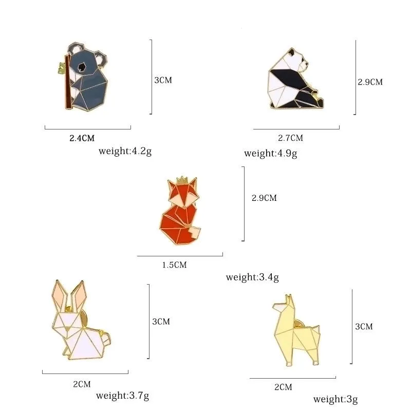 Cartoon Style Pin Animal Alloy Patchwork Plating Unisex Brooches