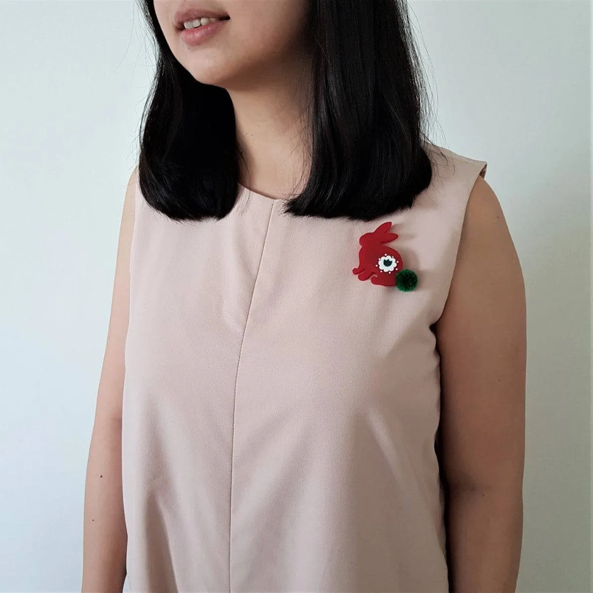 Chrisy Bunny Brooch