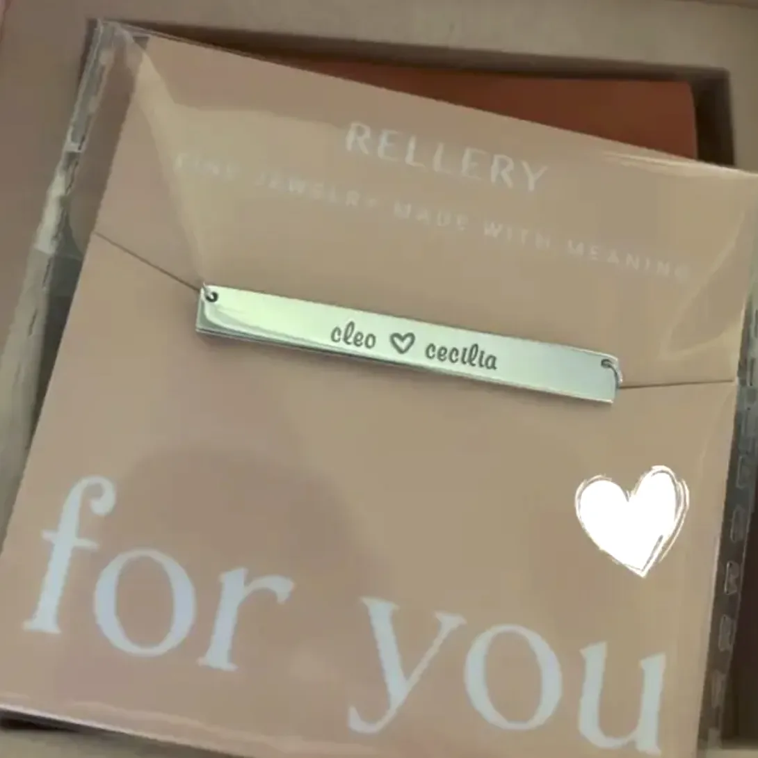 Coordinates Bar Necklace
