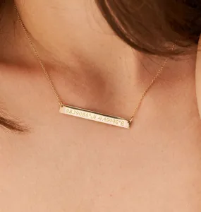 Coordinates Bar Necklace