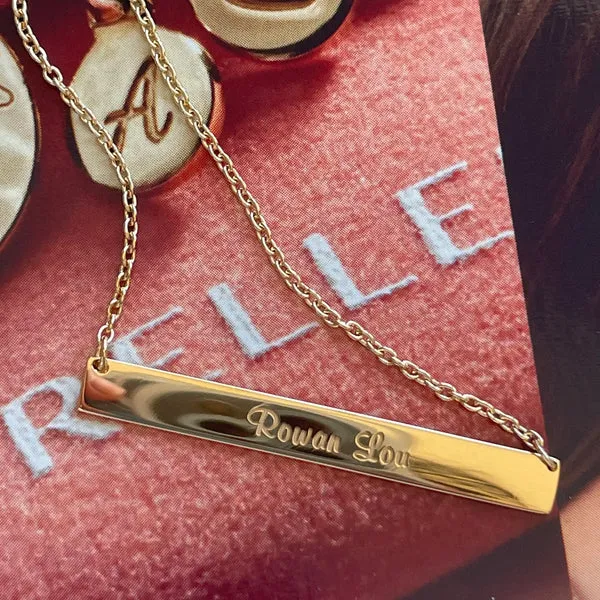 Coordinates Bar Necklace