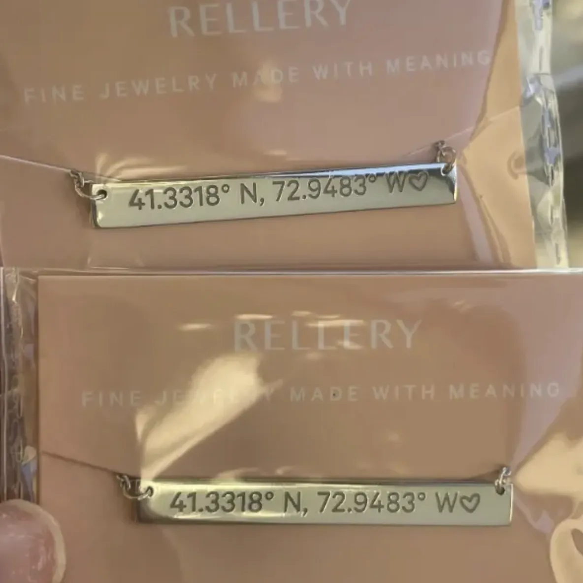 Coordinates Bar Necklace