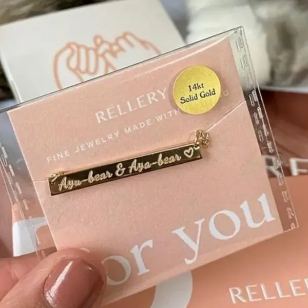 Coordinates Bar Necklace