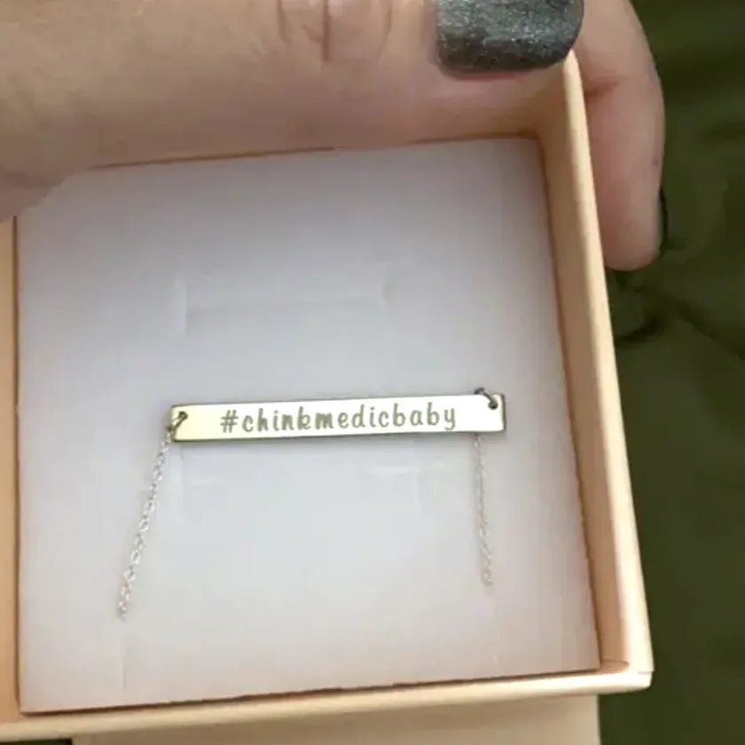 Coordinates Bar Necklace