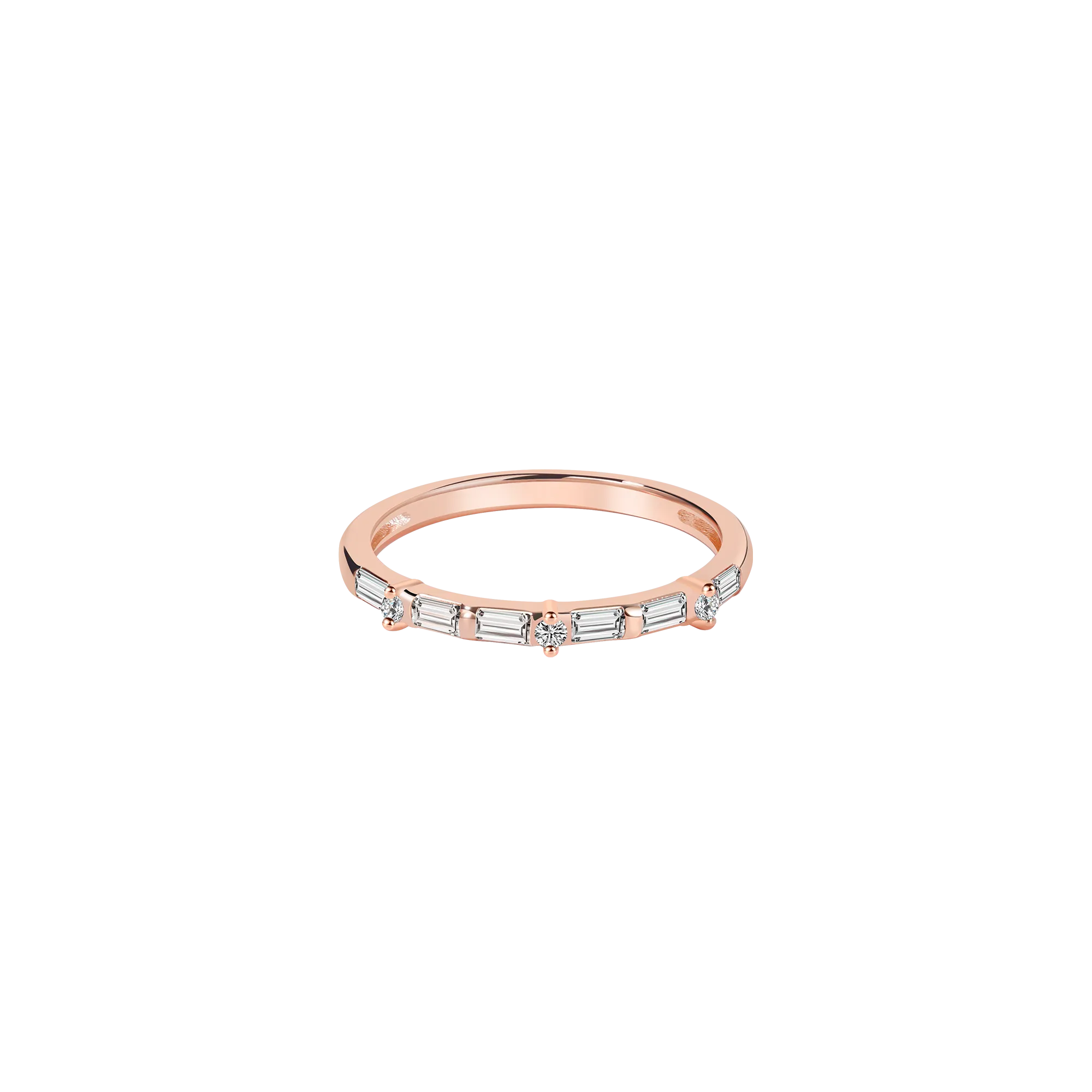 Customizable Rectangular Gemstone Ring
