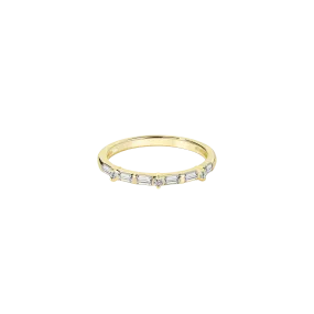 Customizable Rectangular Gemstone Ring