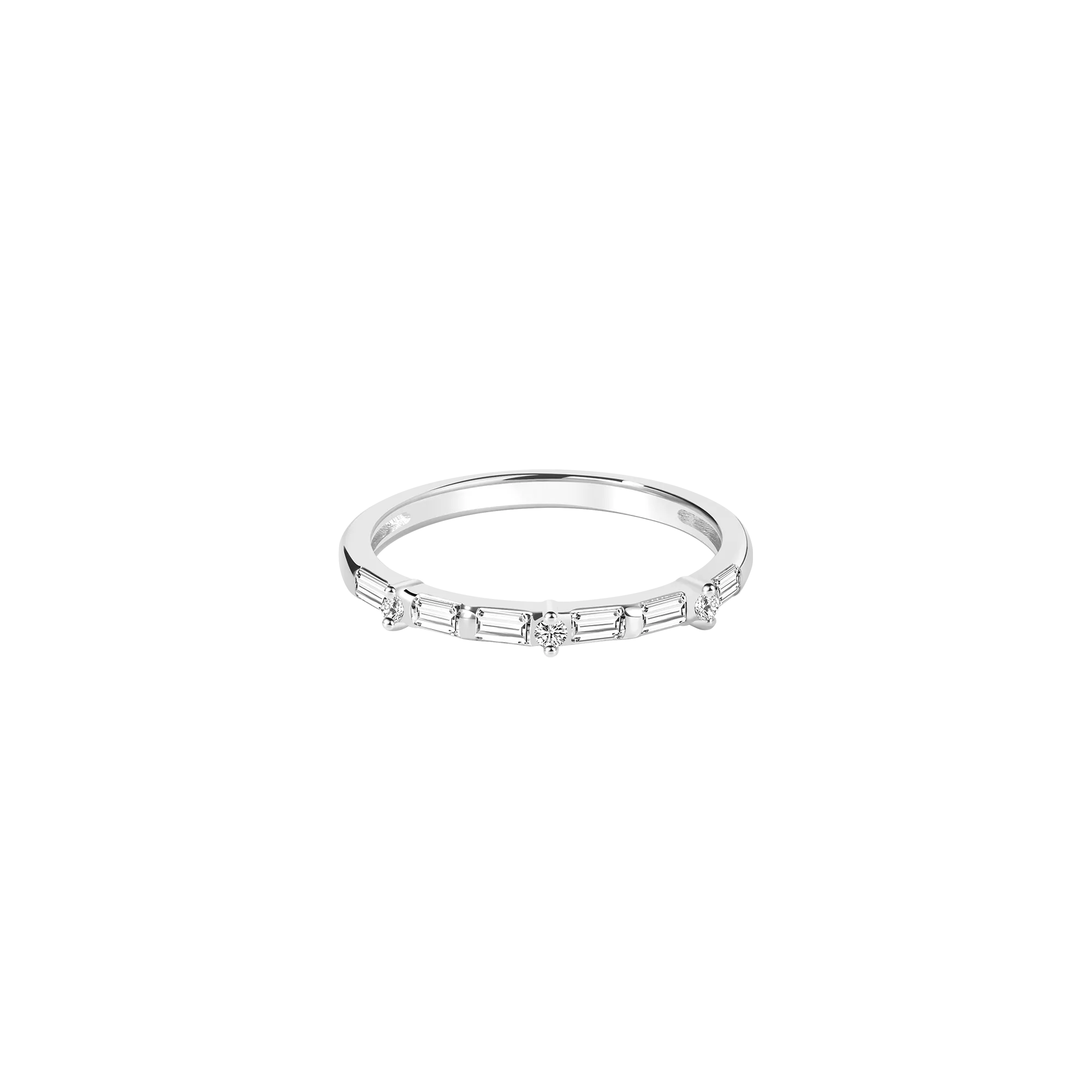 Customizable Rectangular Gemstone Ring