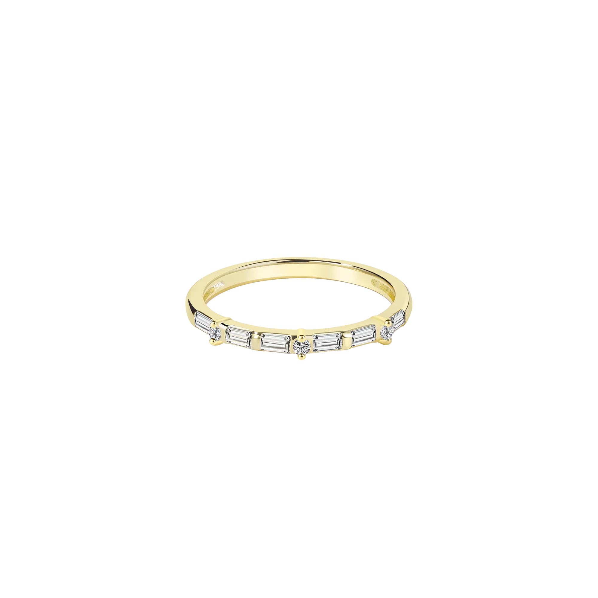 Customizable Rectangular Gemstone Ring
