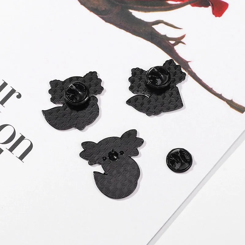 Cute Cartoon Alloy Brooch Cartoon Marine Animal Salamander Student Children Clothing Badge Accessories Buckle